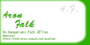 aron falk business card